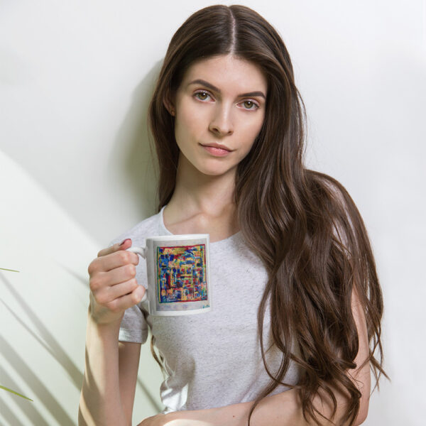 Home White glossy mug