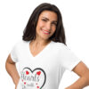 Hearts with River Women’s relaxed v-neck t-shirt - Image 5