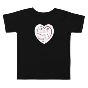 Hearts With River Logo - Toddler Short Sleeve Tee