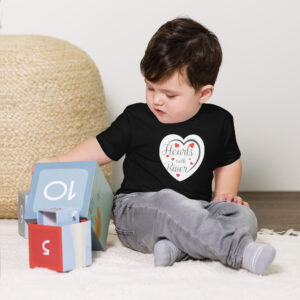 Hearts With River Logo - Toddler Short Sleeve T-Shirt