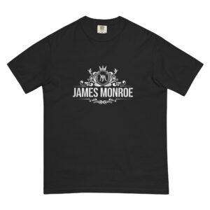 James Monroe - Unisex Garment-Dyed Heavyweight T-Shirt Black