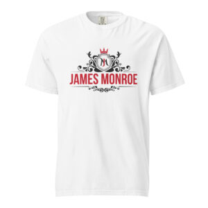 James Monroe - Unisex Garment-Dyed Heavyweight T-Shirt White