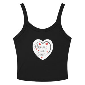 Hearts With River Logo - Women’s micro-rib tank top