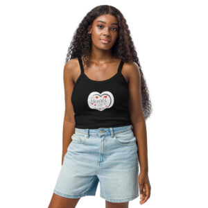Hearts With River Logo - Women’s micro-rib tank top